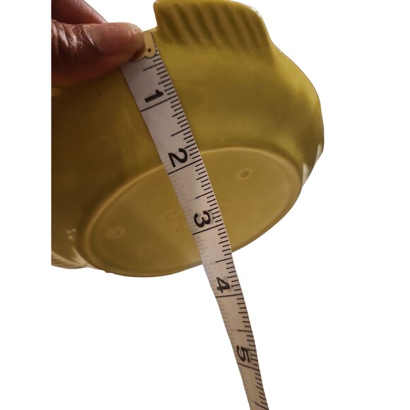 Cemar 638  Fish Salad Plate Mid-century Modern Lime Green California Pottery - Picture 6 of 6